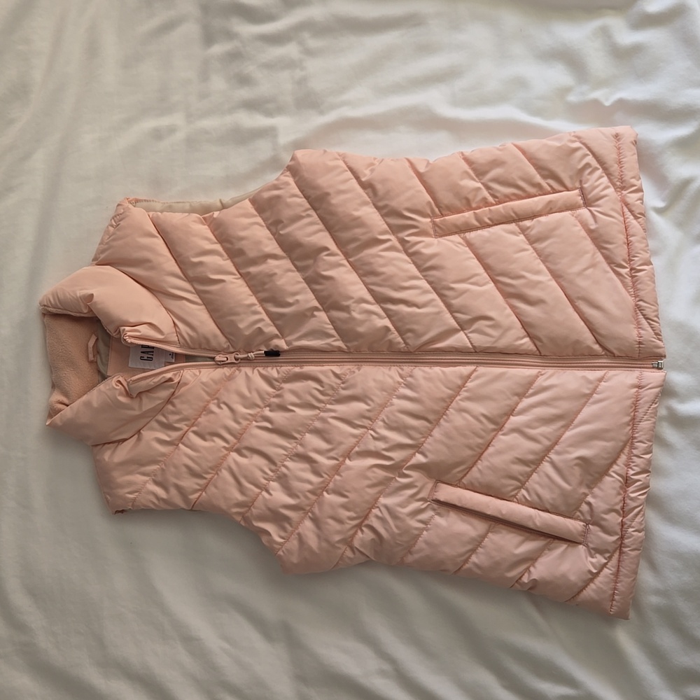 Women GAP BRAND Puffer Vest Light Pink Color Size S